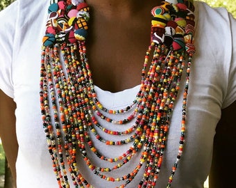 Beaded handmade necklace
