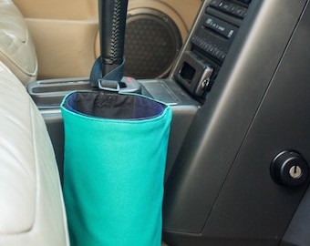 Car trash bag - handmade vehicle organizer, litter bag - auto trash bag can - car accessories, reusable garbage bag