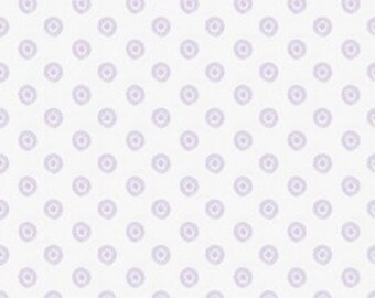 Pick Your Yardage Baby Lavender Polka Dot Print 100% Cotton
