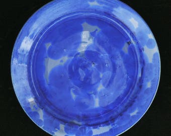 Blue Crystalline Platter