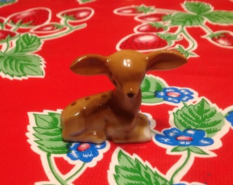 Vintage hand painted fawn or baby deer figurine- Japan