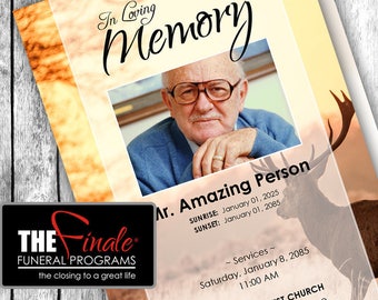 the ultimate golfer printable funeral program template