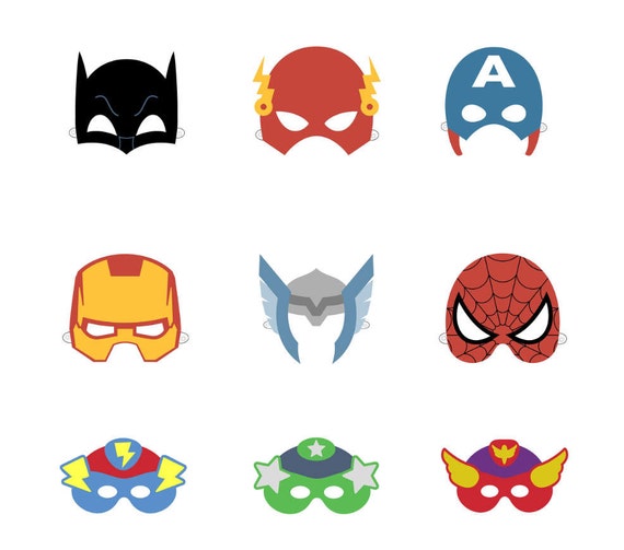 Superhero mask printable