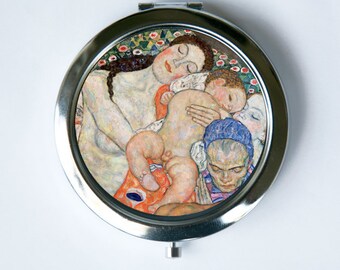 Klimt Life Compact Mirror Pocket Mirror Art Nouveau