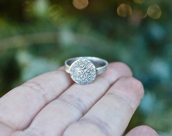 Pawprint Ring, Paw Print, Actual Paw Print Ring, Paw Print Ring, Paw Print Impression Ring, Sterling Silver Paw, Print Ring, Real Pawprint