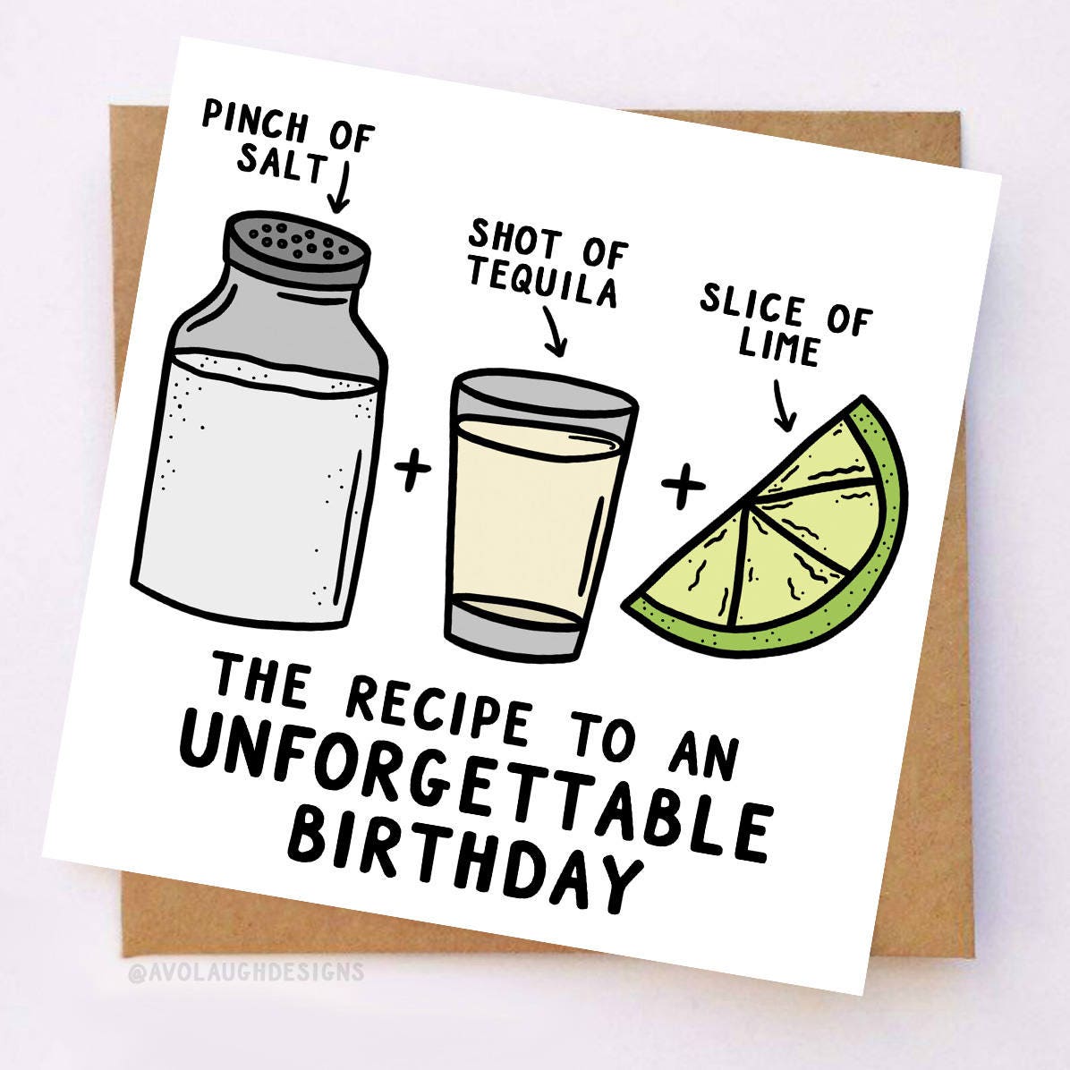 Tequila Geburtstag Karte AlkoholGeburtstagskarte Schuss