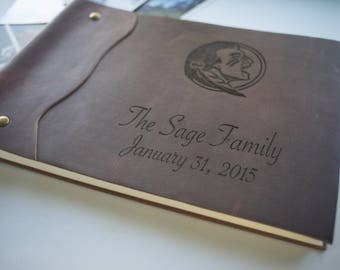 Personalized Leather Photo Album