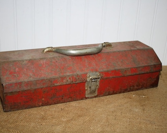 Vintage Metal Tool Box - item #2902