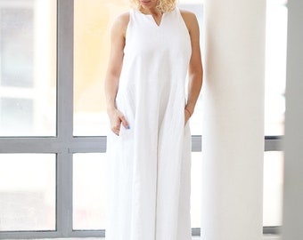 Paradiso Kenya White Linen Dress