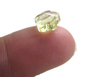 5 Swarovski Crystal Flower Beads Jonquil 8mm, 5744 Yellow Crystal Destash