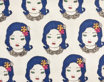 Obiko | Elegant Punk Japanese Girl | Unique Fabric | Modern Fabric | Kokka Fabric | Japanese Import