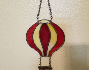 Stained Glass Hot Air Balloon Suncatcher