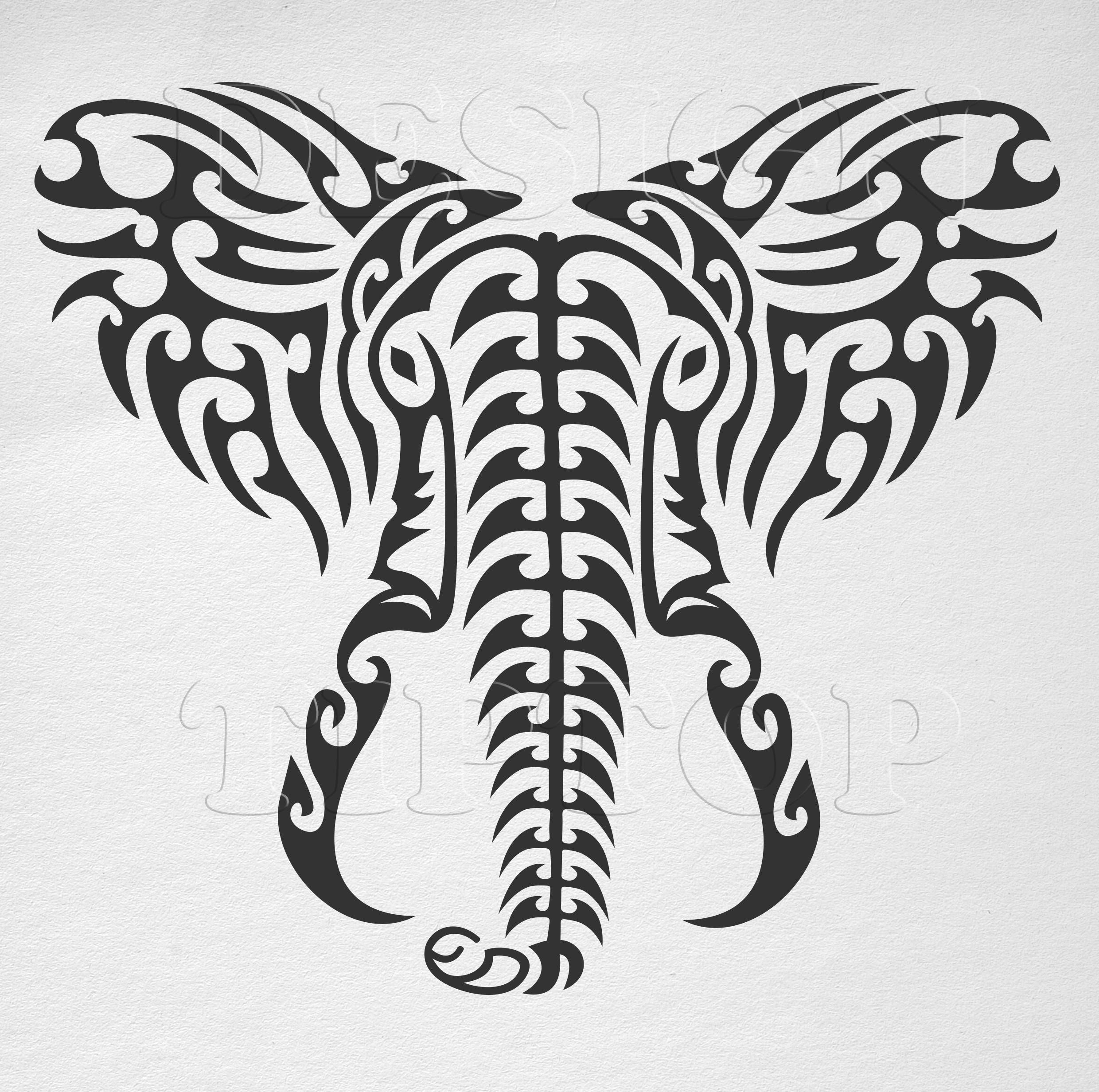 Download Elephant SVG wall decor wall art tshirt design tattoo