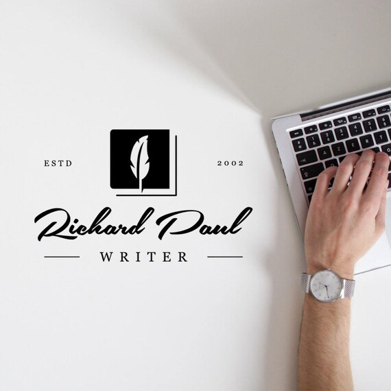 Writer logo, Blog Logo Design, Blog Branding, Classic Logo, Calligraphy Logo, Minimalist Logo, Blogger Logo, Name Logo, Simple Logo, Logo