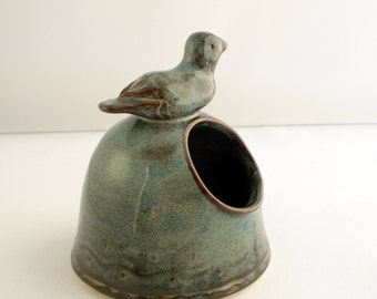 Blue bird Ceramic salt cellar Made to order