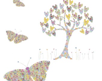 Butterflies & Hearts Card
