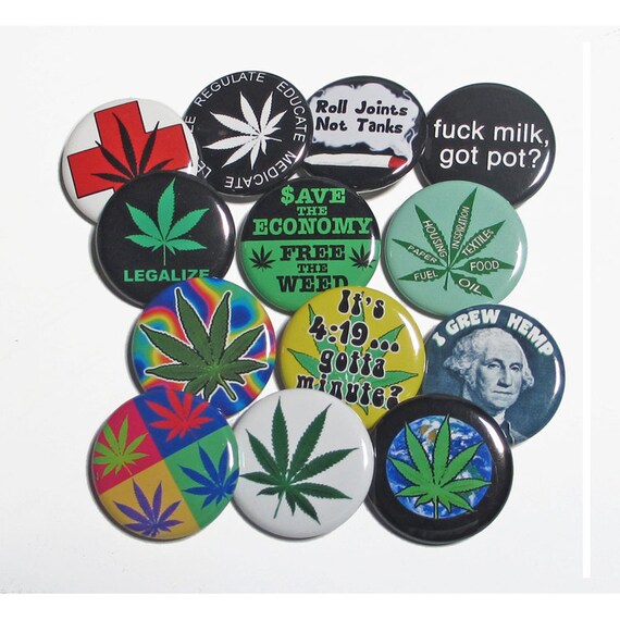 BAKERS DOZEN 13 Weed Related Pins Pack of 13 1.25