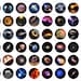 48 one inch round images - Space - Set 1
