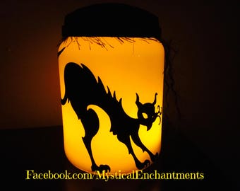Halloween Luminary Halloween Lantern Scaredy Cat Black Cat