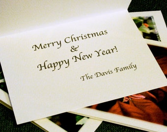 Custom Printing Add-On for Holiday Card Sets