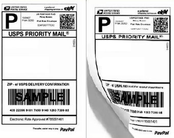 Shipping Labels 300 Labels Half Page 150 Sheets 5.5x8.5 inch - Shipping Supplies