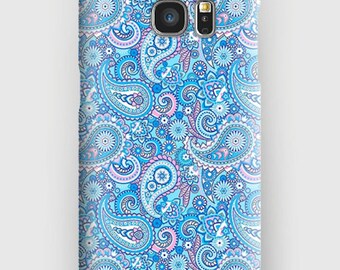 Case for Samsung S5, S6, S6 + S7, S7 +, S8, S8 +, A3, A5, J3, GP, 4.5, 8, purple paisley