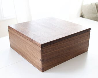 11x14 Photo Album Box Engraved Walnut Wood