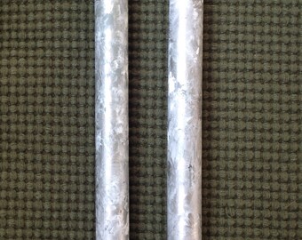 Hand Marbled painted taper candle set CHOOSE YOUR COLORS silver tapers, copper candles, dinner gold taper candles, burgundy tapers, green