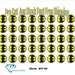 40x Batman Logo Oval Shaped Cupcake Toppers Wafer or Icing 35mm Cake Decorating