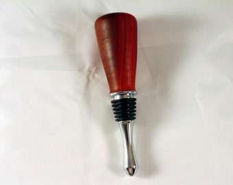 Handcrafted Redheart Wood Bottle Stopper