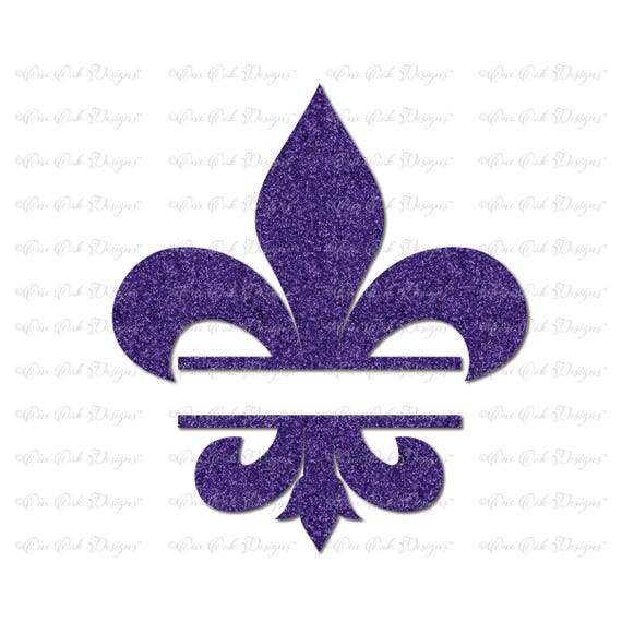 Download Fleur de Lis Split SVG File / PDF / DXF / png / jpg / svg file