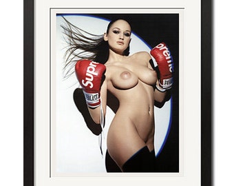 Supreme x Everlast Boxing Girl Urban Street Poster Print