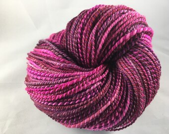 Handspun Yarn 252 Yards Worsted Merino Wool OOAK