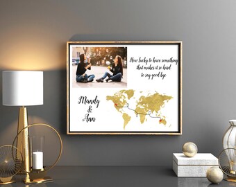 Best friend graduation gift best friend long distance graduation gifts for friend long distance print Christmas gift for friend moving away