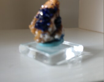 Azurite crystal on matrix