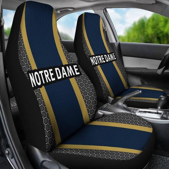 Notre Dame Fighting Irish Football Micro Fiber Auto Seat Notre Dame Fighting Irish Football Micro Fiber Auto Seat Covers Suv Truck Customizable Personalized