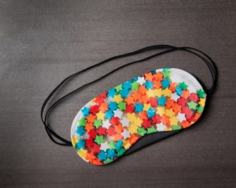 Sleep mask, mask night cache eyes plane, Wolf face mask swim mask travel sleep mask eye mask, Star