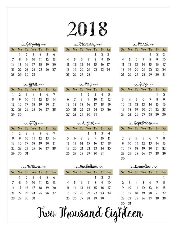 5 year calendar planner