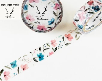 15mm width | Round Top - MiriKulo:rer - Flower 3 Washi Masking Tape