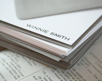 personalized letterpress stationery | winnie