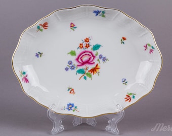 Herend Nanking Bouquet Multicolor Small Oval Dish