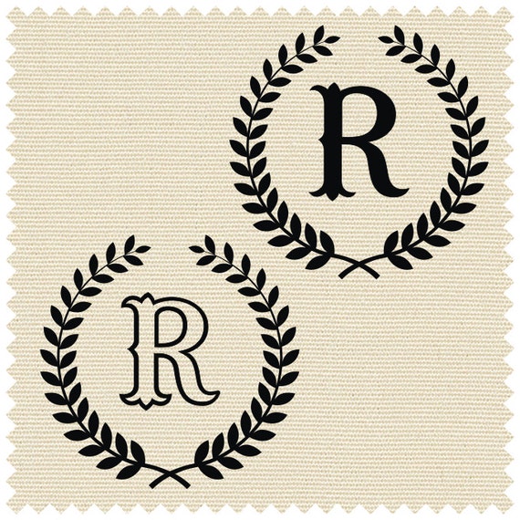 Laurel with Capital Letter R SVG PNG CDR .ai .jpeg