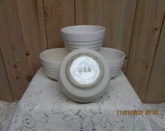 Vintage Ironstone Bowls Set of 4 USA