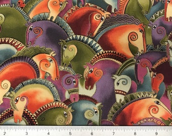 Laurel Burch Mythical Horses OOP Fabric #90305-2M