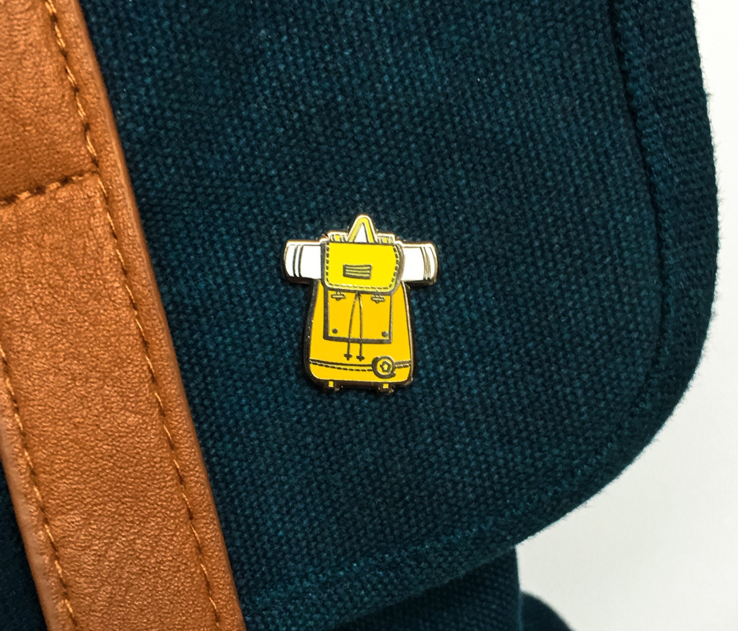Little Yellow Backpack Hard Enamel Pin Badge
