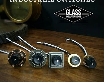 Pipe Lamp Switch, Industrial Lamp Switch, Steampunk Rotary Switch, Steampunk Switch, Switch Cover, Steampunk Lamp Parts Steampunk Lamp DIY