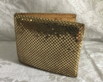 Vintage Whiting and Davis Gold Mesh Wallet