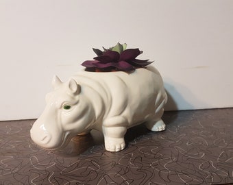 Vintage Mid Century Modern Mod Hippo Planter