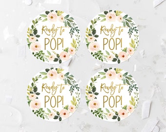 30 Personalized POPCORN Baby Shower Favor Labels