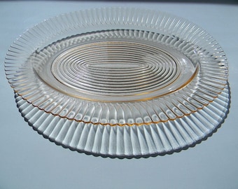 Pink Petalware Oval Platter